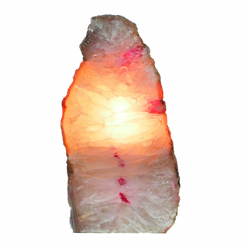 1.50kg Pink Agate Crystal Lamp L124 4 Pink Agate Crystal Lamp L124 | Himalayan Salt Factory