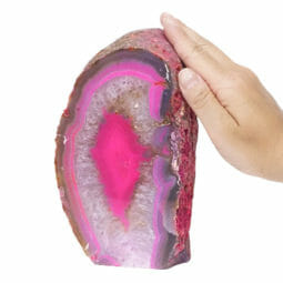 2.32kg Pink Agate Crystal Lamp L127 7 Pink Agate Crystal Lamp L127 | Himalayan Salt Factory