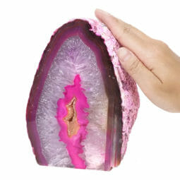 2.36kg Pink Agate Crystal Lamp L128 7 Pink Agate Crystal Lamp L128 | Himalayan Salt Factory
