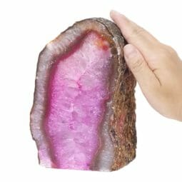 2.37kg Pink Agate Crystal Lamp L131 7 Pink Agate Crystal Lamp L131 | Himalayan Salt Factory