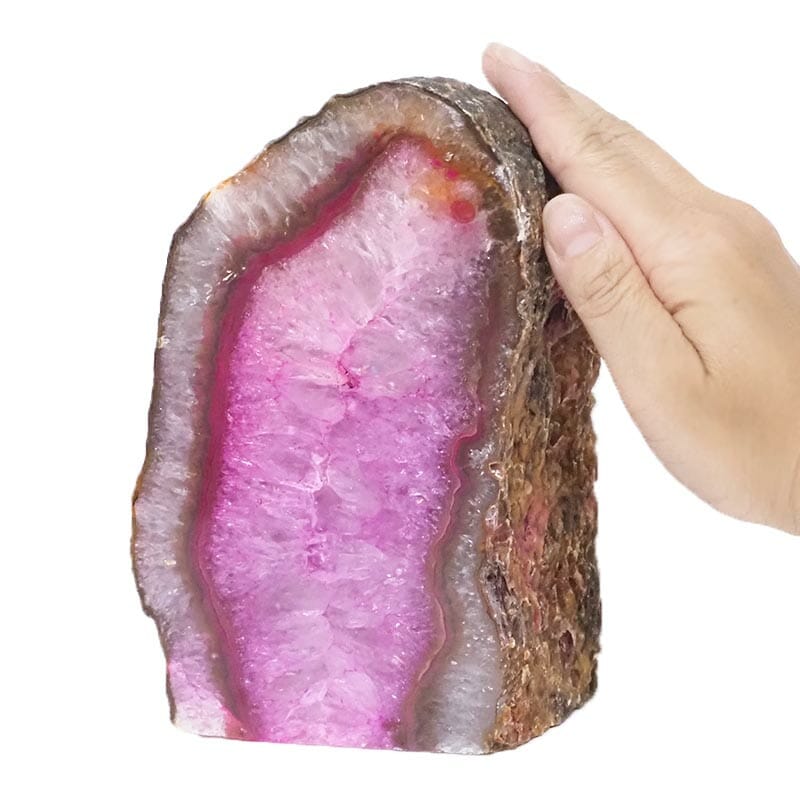 2.37kg Pink Agate Crystal Lamp L131 5 Pink Agate Crystal Lamp L131 | Himalayan Salt Factory