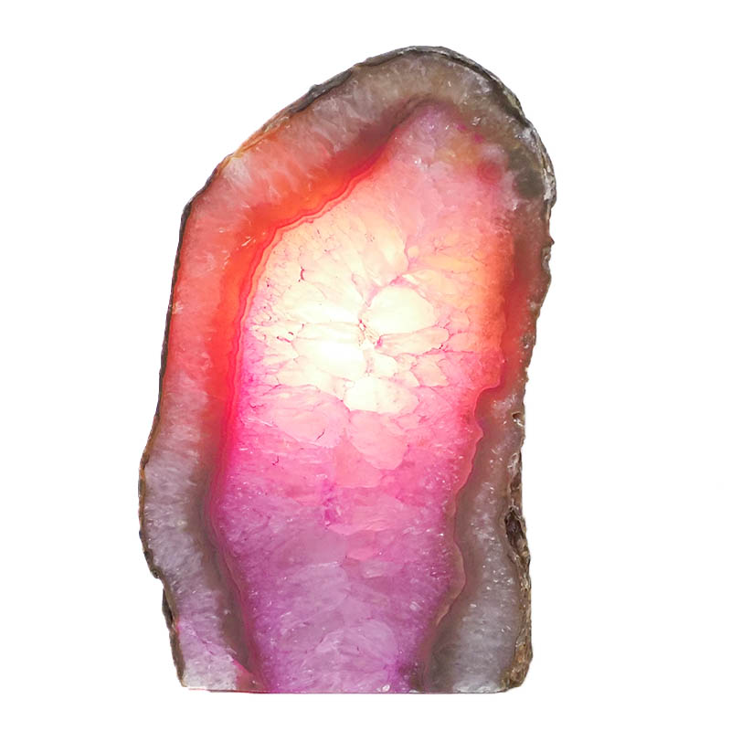 2.37kg Pink Agate Crystal Lamp L131 4 Pink Agate Crystal Lamp L131 | Himalayan Salt Factory