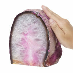Pink Agate Crystal Lamp L133 | Himalayan Salt Factory
