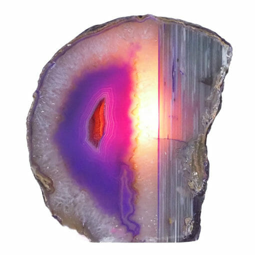 3.06kg Purple Agate Crystal Lamp L145 | Himalayan Salt Factory
