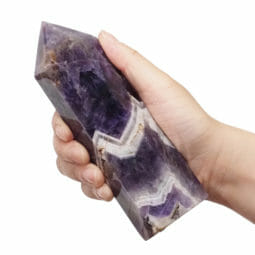 Chevron Amethyst Terminated Point DS2157 | Himalayan Salt Factory