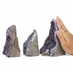 2.32kg Amethyst Crystal Geode Specimen Set 3 Pieces DR330 5 2.32kg Amethyst Crystal Geode Specimen Set 3 Pieces DR330 | Himalayan Salt Factory