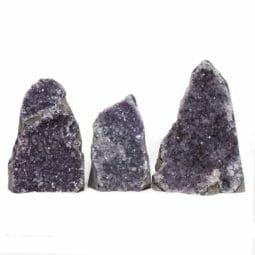 2.32kg Amethyst Crystal Geode Specimen Set 3 Pieces DR330 | Himalayan Salt Factory