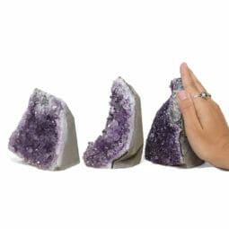 2.49kg Amethyst Crystal Geode Specimen Set 3 Pieces DR331 5 2.49kg Amethyst Crystal Geode Specimen Set 3 Pieces DR331 | Himalayan Salt Factory