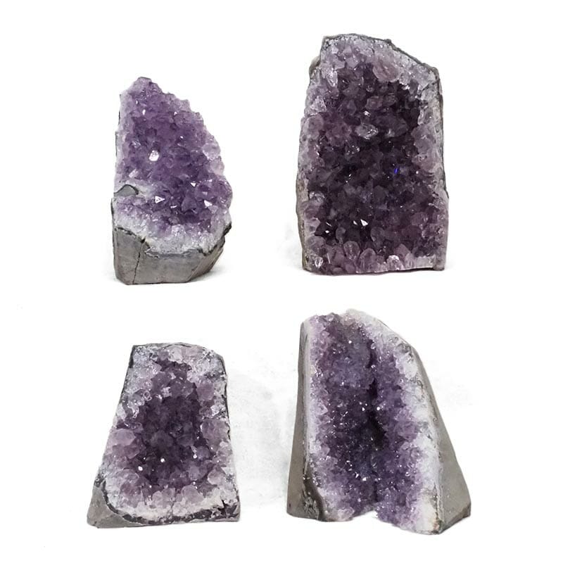 2.35kg Amethyst Crystal Geode Specimen Set 4 Pieces DR334 3 2.35kg Amethyst Crystal Geode Specimen Set 4 Pieces DR334 | Himalayan Salt Factory