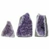 2.49kg Amethyst Crystal Geode Specimen Set 3 Pieces DR337 | Himalayan Salt Factory