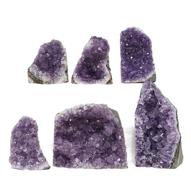 2.06kg Amethyst Druze Specimen Set 6 Pieces L191 3 2.06kg Amethyst Druze Specimen Set 6 Pieces L191 | Himalayan Salt Factory