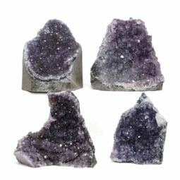 2.19kg Amethyst Druze Specimen Set 4 Pieces L196 | Himalayan Salt Factory