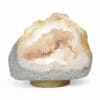 Natural Calcite Geode Lamp with Large LED Light Base DB379 | Himalayan Salt Factory
