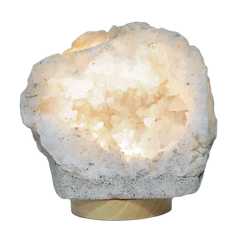 3.16kg Natural Calcite Geode Lamp With Large LED Light Base DB380 For ...