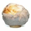 Natural Calcite Geode Lamp with Large LED Light Base DB385 | Himalayan Salt Factory
