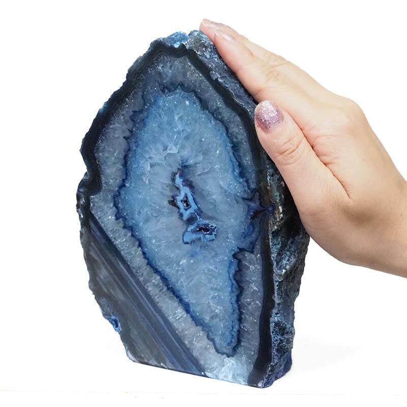2.29kg Blue Agate Crystal Lamp N1866 5 2.29kg Blue Agate Crystal Lamp N1866 | Himalayan Salt Factory