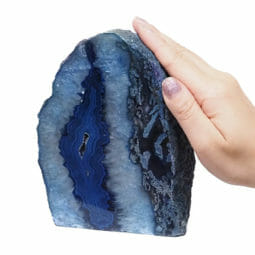 1.85kg Blue Agate Crystal Lamp N1869 | Himalayan Salt Factory
