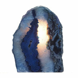 1.85kg Blue Agate Crystal Lamp N1869 | Himalayan Salt Factory