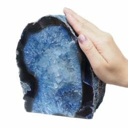 2.51kg Blue Agate Crystal Lamp N1871 | Himalayan Salt Factory