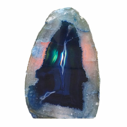 2.53kg Blue Agate Crystal Lamp N1878 | Himalayan Salt Factory