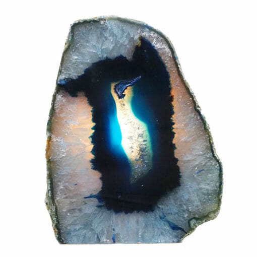 3.34kg Blue Agate Crystal Lamp N1879 | Himalayan Salt Factory