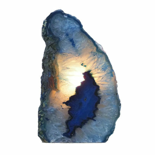 1.93kg Blue Agate Crystal Lamp N1904 | Himalayan Salt Factory