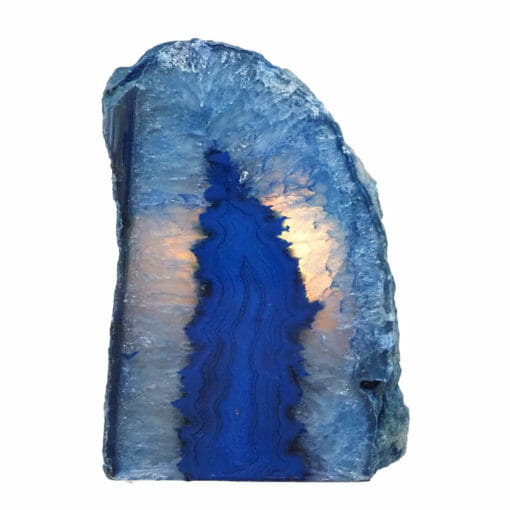 2.77kg Blue Agate Crystal Lamp N1906 | Himalayan Salt Factory