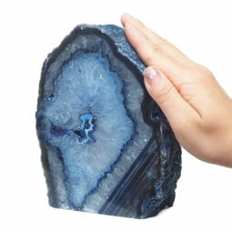 1.84kg Blue Agate Crystal Lamp N1907 | Himalayan Salt Factory