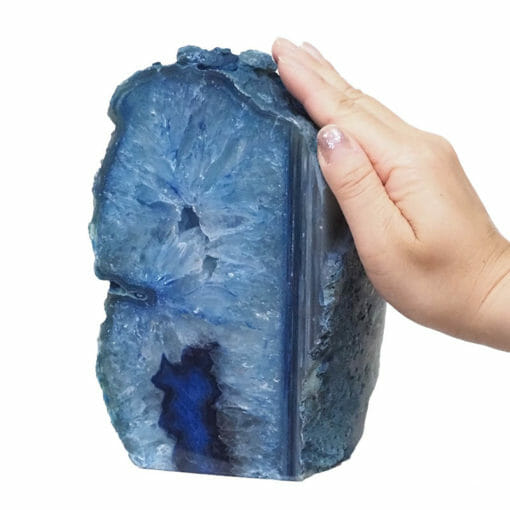 2.43kg Blue Agate Crystal Lamp N1908 | Himalayan Salt Factory