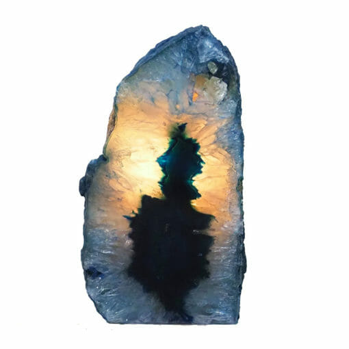 1.67kg Blue Agate Crystal Lamp N1910 | Himalayan Salt Factory