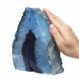 2.54kg Blue Agate Crystal Lamp N1945 | Himalayan Salt Factory