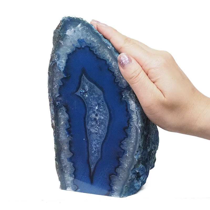 2.37kg Blue Agate Crystal Lamp S1160 5 2.37kg Blue Agate Crystal Lamp S1160 | Himalayan Salt Factory