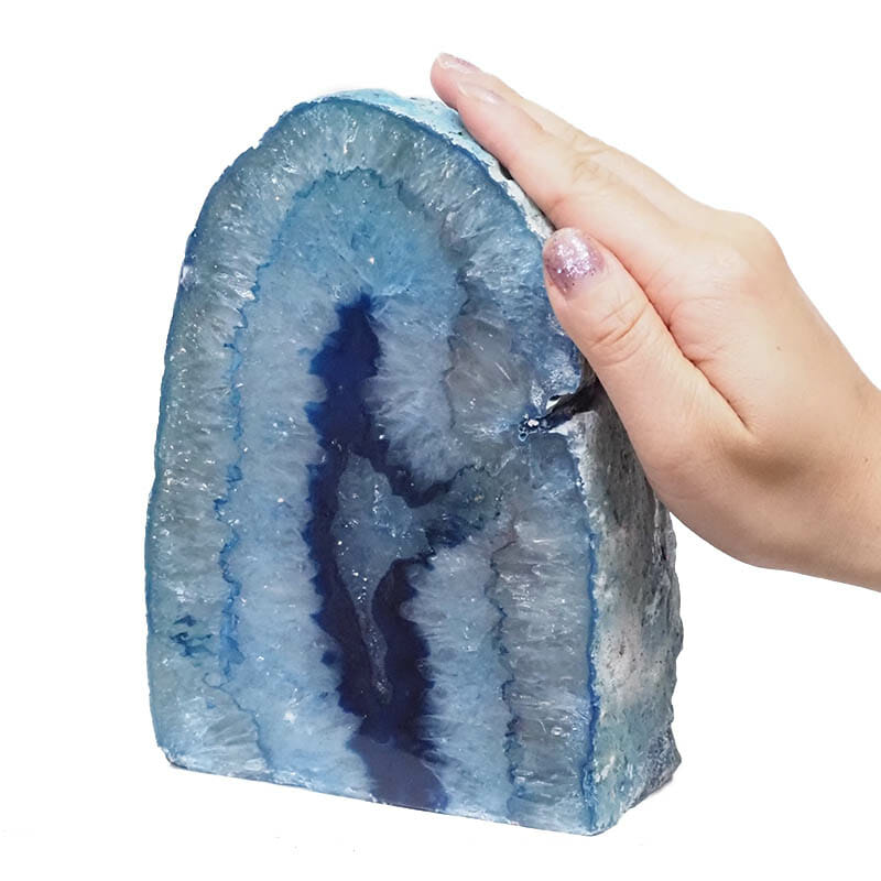 2.85kg Blue Agate Crystal Lamp S1163 5 2.85kg Blue Agate Crystal Lamp S1163 | Himalayan Salt Factory