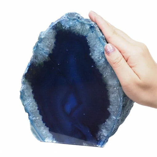 2.91kg Blue Agate Crystal Lamp S1166