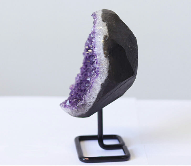 1.40kg Amethyst Druze Cluster on Metal Stand DO6 5 1.40kg Amethyst Druze Cluster on Metal Stand DO6 | Himalayan Salt Factory