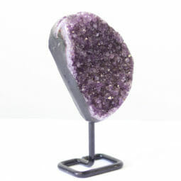 1.18kg Amethyst Druze Cluster on Metal Stand DO8 8 1.18kg Amethyst Druze Cluster on Metal Stand DO8 | Himalayan Salt Factory
