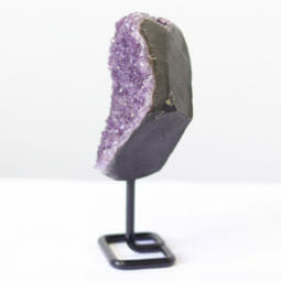 1.18kg Amethyst Druze Cluster on Metal Stand DO8 9 1.18kg Amethyst Druze Cluster on Metal Stand DO8 | Himalayan Salt Factory