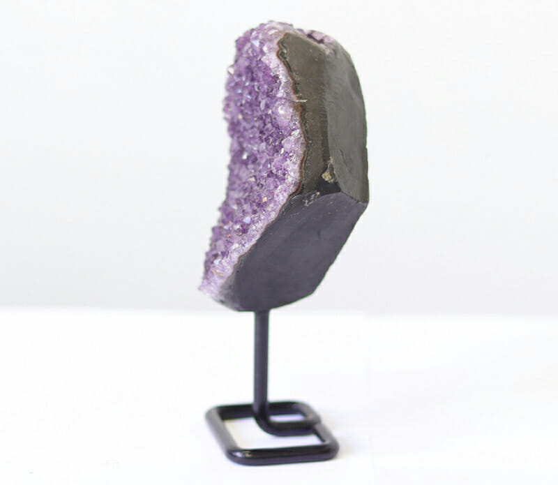 1.18kg Amethyst Druze Cluster on Metal Stand DO8 5 1.18kg Amethyst Druze Cluster on Metal Stand DO8 | Himalayan Salt Factory