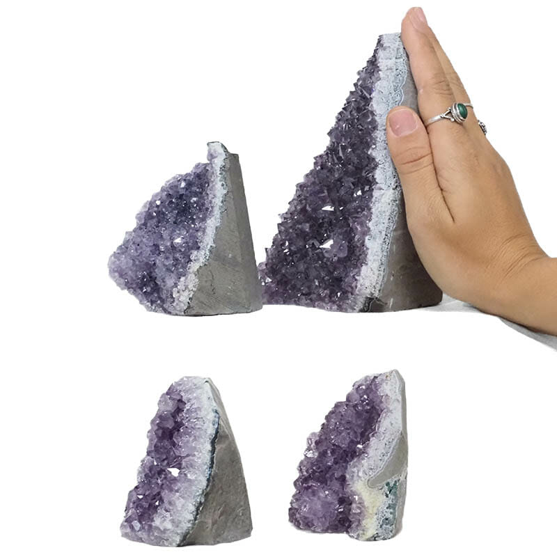 2.75kg Amethyst Crystal Geode Specimen Set 4 Pieces DR344 4 2.75kg Amethyst Crystal Geode Specimen Set 4 Pieces DR344 | Himalayan Salt Factory