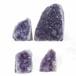 2.75kg Amethyst Crystal Geode Specimen Set 4 Pieces DR344 | Himalayan Salt Factory