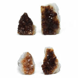 1.68kg Citrine Crystal Geode Specimen Set 4 Pieces DR363 | Himalayan Salt Factory