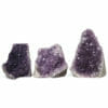 2.46kg Amethyst Crystal Geode Specimen Set 3 Pieces DR376 | Himalayan Salt Factory