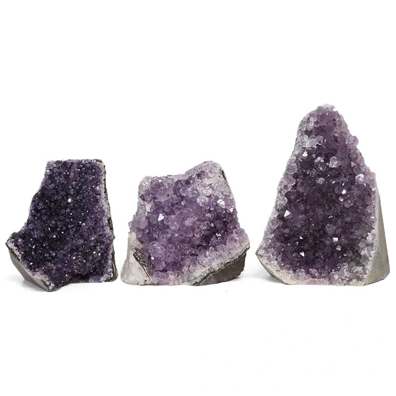2.46kg Amethyst Crystal Geode Specimen Set 3 Pieces DR376 3 2.46kg Amethyst Crystal Geode Specimen Set 3 Pieces DR376 | Himalayan Salt Factory