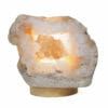 3.55kg Natural Calcite Geode Lamp with Large LED Light Base DB399 | Himalayan Salt Factory