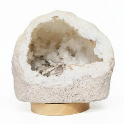 2.63kg Natural Calcite Geode Lamp with Large LED Light Base DB406 8 2.63kg Natural Calcite Geode Lamp with Large LED Light Base DB406 | Himalayan Salt Factory
