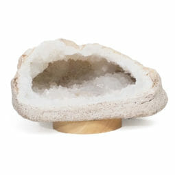 2.78kg Natural Calcite Geode Lamp with Large LED Light Base DB416 | Himalayan Salt Factory