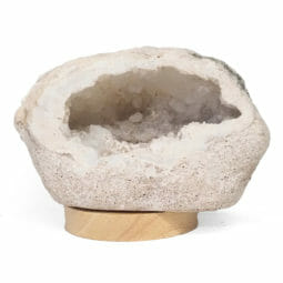 1.88kg Natural Calcite Geode Lamp with Large LED Light Base DB417 | Himalayan Salt Factory