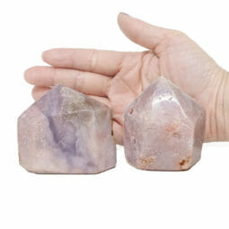 0.52kg Natural Pink Amethyst Terminated Point Set 2 DS2194 | Himalayan Salt Factory