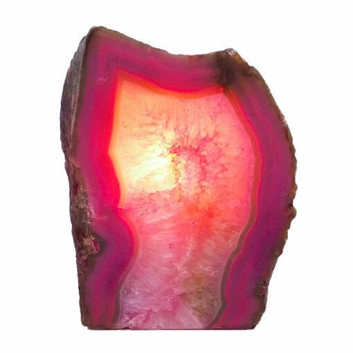 2.45kg Pink Agate Crystal Lamp N1914 | Himalayan Salt Factory