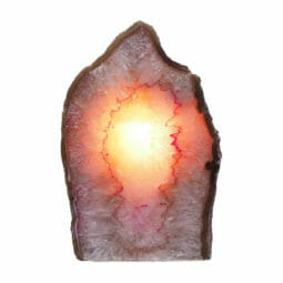 2.09kg Pink Agate Crystal Lamp S1136 | Himalayan Salt Factory